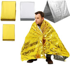 Emergency Poncho Blanket Reflective Insulation Water-Resistant