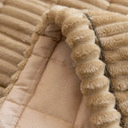 Non-Slip Plush Pleated-Edge Sofa Slipcover