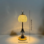 Rechargeable LED Bedside Lamp with Crystal Touch Control