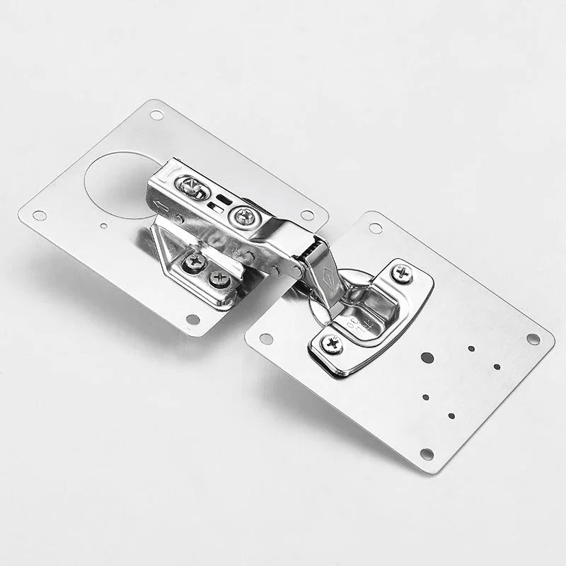 Cabinet Hinge Mounting Plate Stainless Steel Brushed Finish
