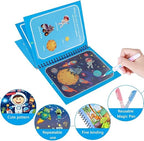 Water Coloring Book Set Reusable & Mess-Free 4 Books
