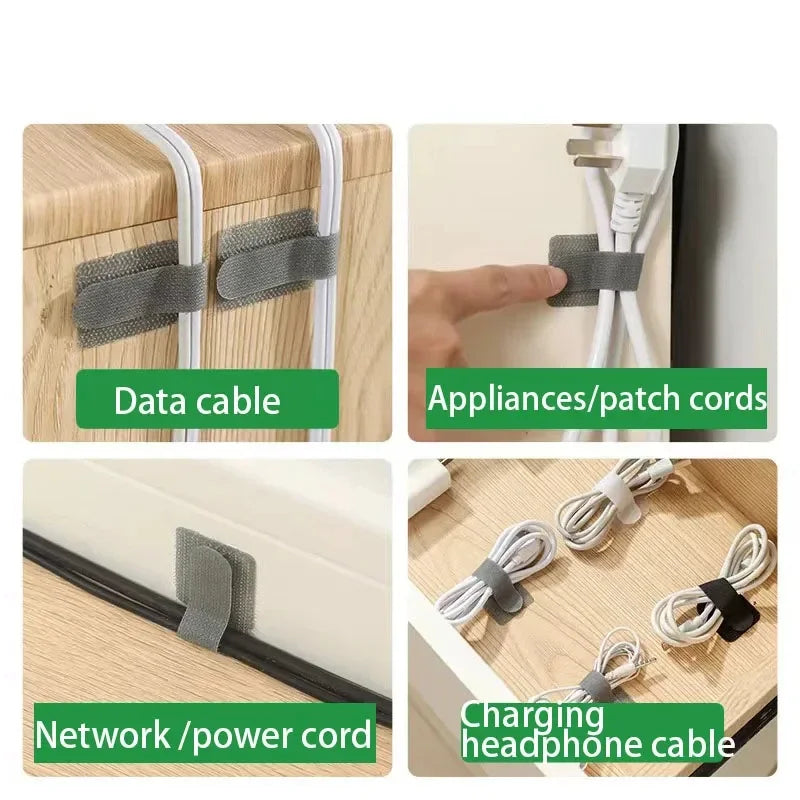 Cable Ties Self-Adhesive Reusable Pack of 10 or 20