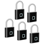 Fingerprint Padlock 0.2s Quick Unlock USB-C Rechargeable IP66 Waterproof