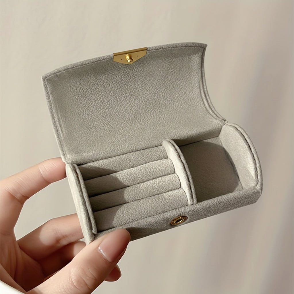 Travel Jewelry Organizer Case with Snap Closure for Mother's Day