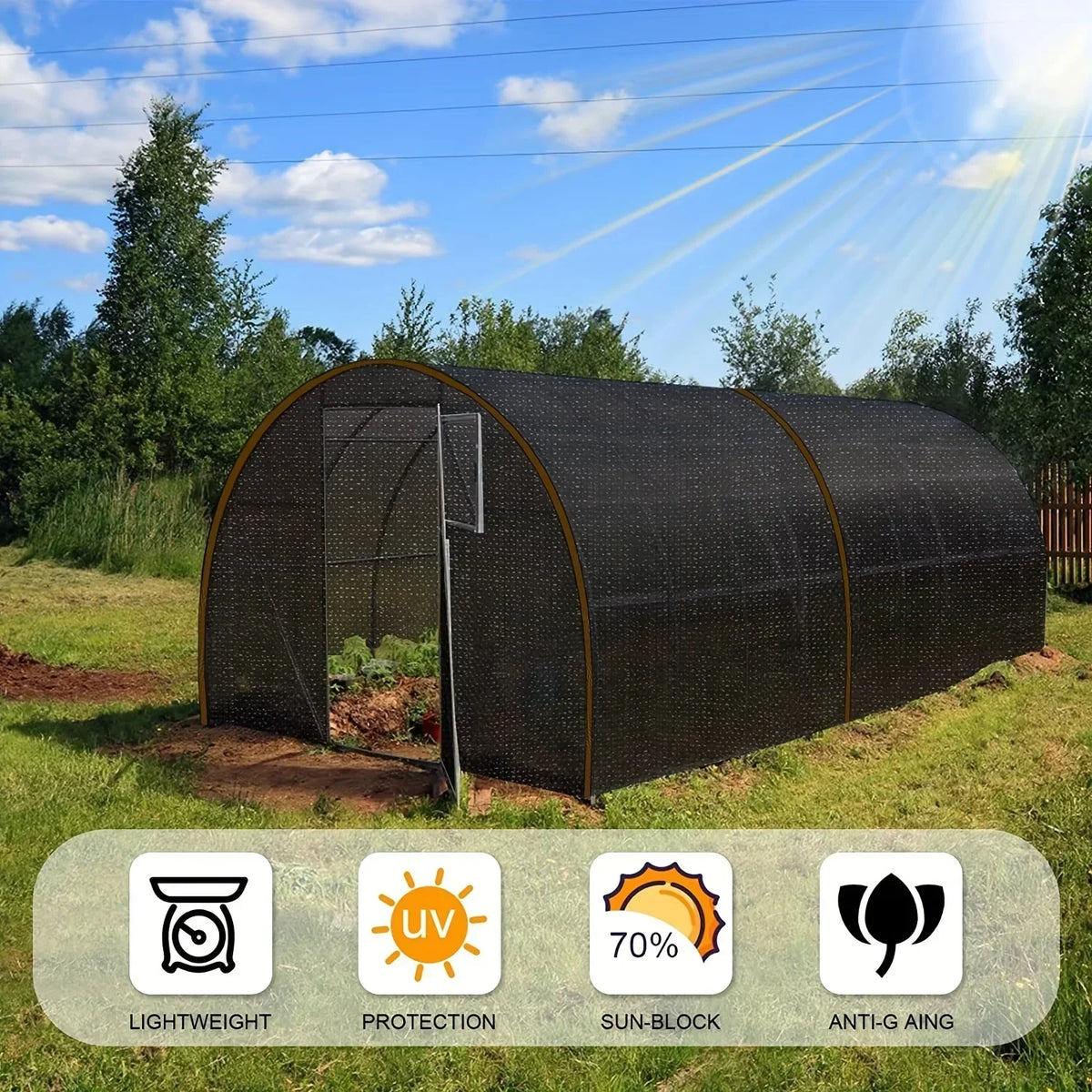 Shade Cloth Pack of 2 75% Shade Breathable