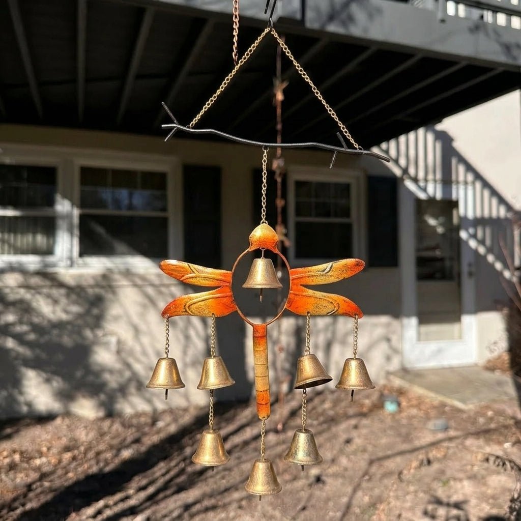 Wind Chime with Bells in Dragonfly Design for Decoration