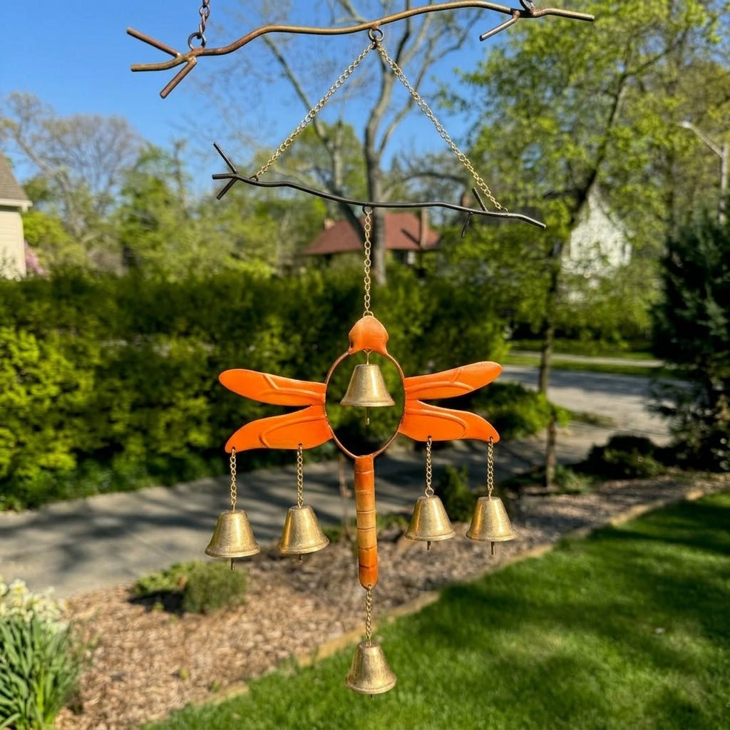 Wind Chime with Bells in Dragonfly Design for Decoration