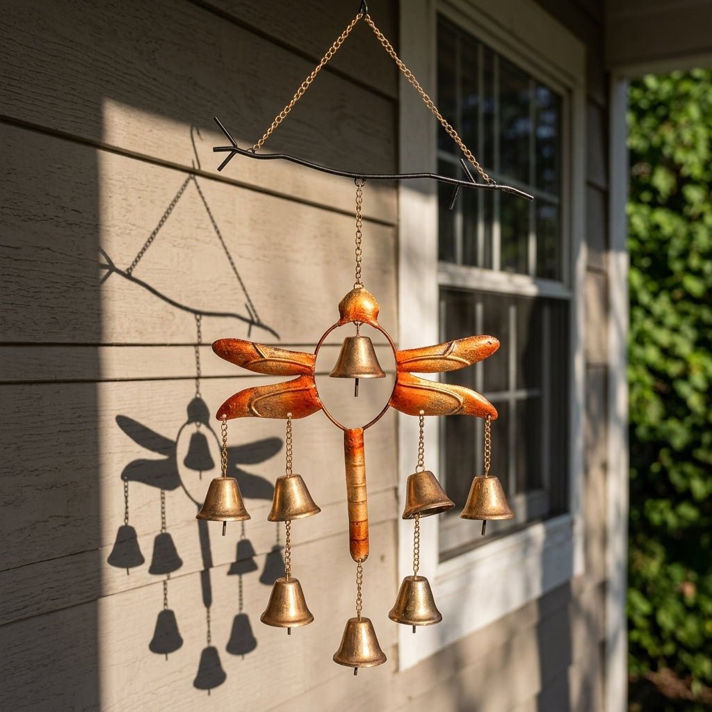 Wind Chime with Bells in Dragonfly Design for Decoration