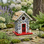 Stone-Look Hanging Birdhouse for Decorative Use