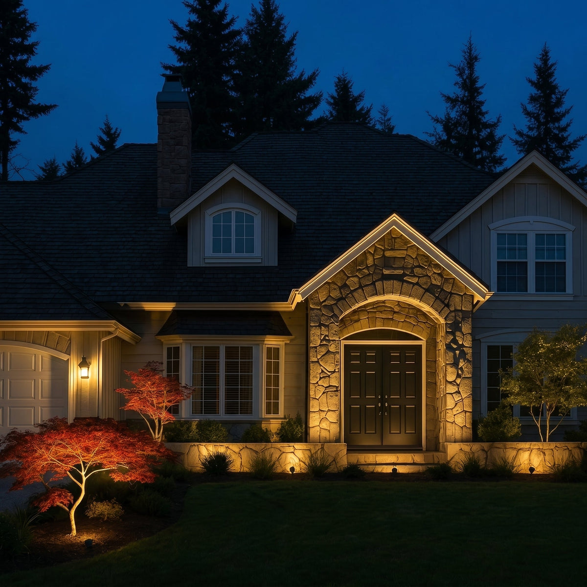 Solar Garden Light with Colorful Decorative Lighting Effects