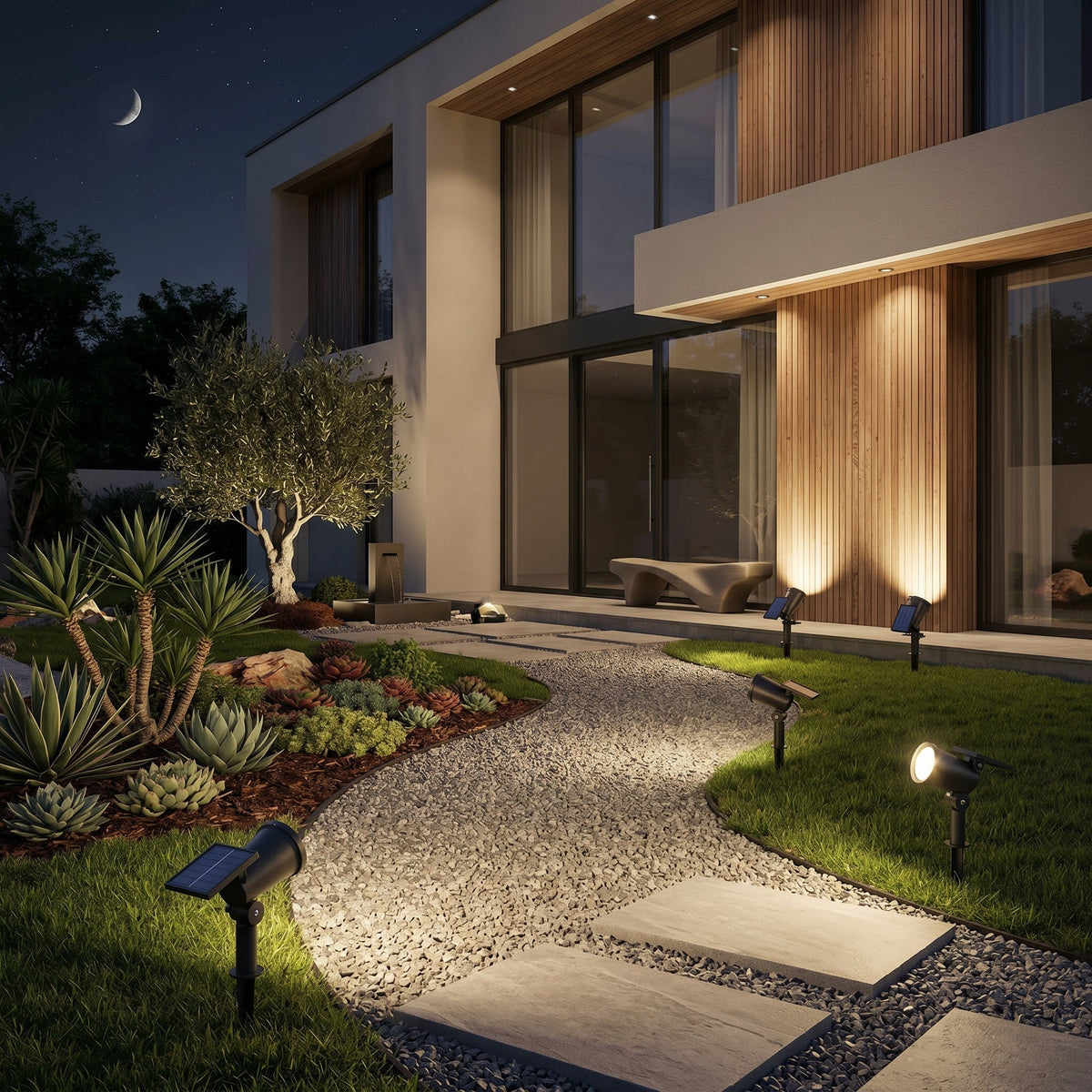 Solar Garden Light with Colorful Decorative Lighting Effects