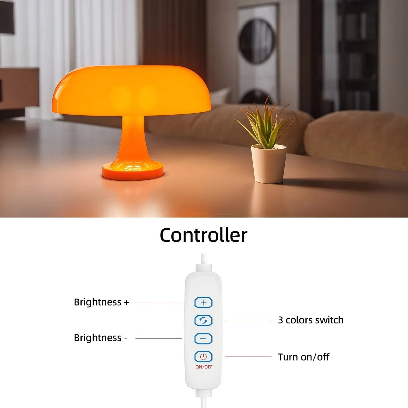 Bauhaus-Style Decorative Light - Classic Mushroom Table Lamp