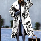 Long Trench Coat for Women - Winter Outerwear