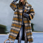 Long Trench Coat for Women - Winter Outerwear