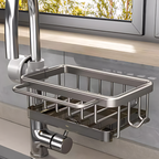 Kitchen Sink Caddy Organizer for Dish Drying and Storage Basket