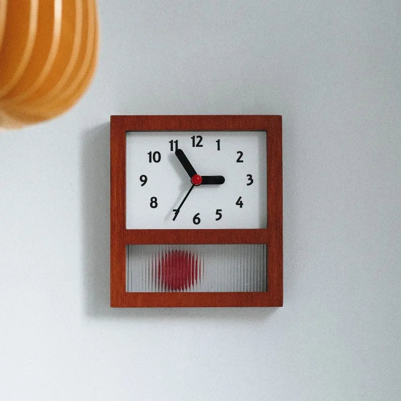 Elegant Heritage Wooden Pendulum Desk Clock for Stylish Spaces