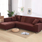 Soft Velvet Couch Protector – Stretchable Fabric Cover