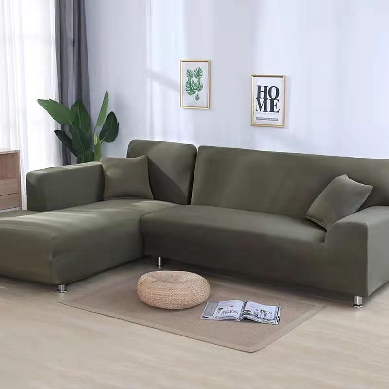 Soft Velvet Couch Protector – Stretchable Fabric Cover