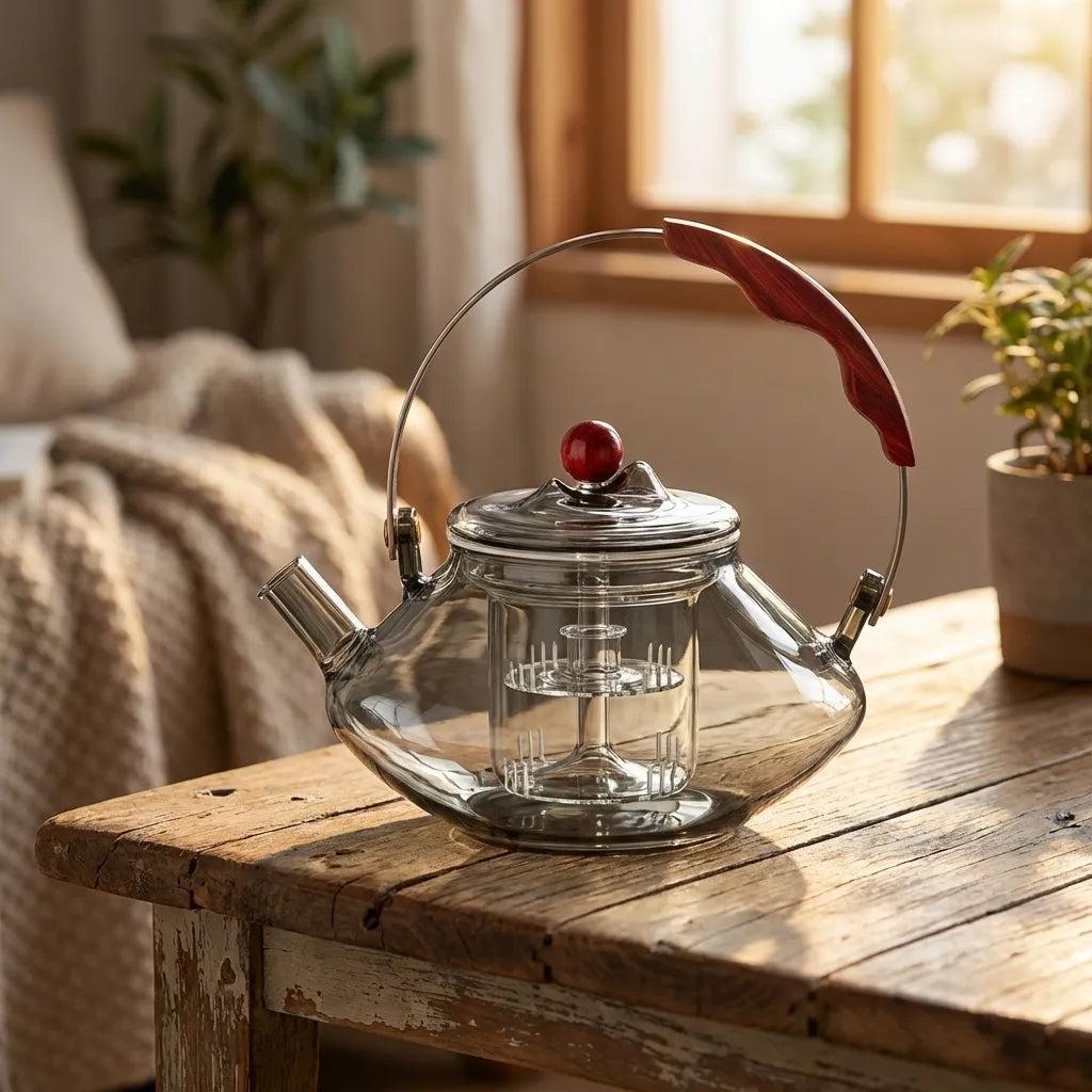 Elegance Glass Tea Infuser Kettle