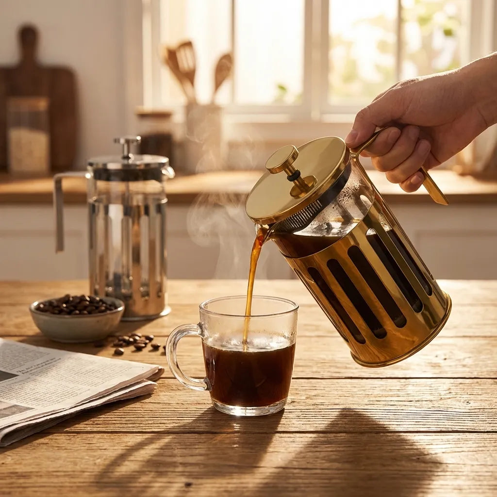 BrewMaster Classic French Press Coffee Maker