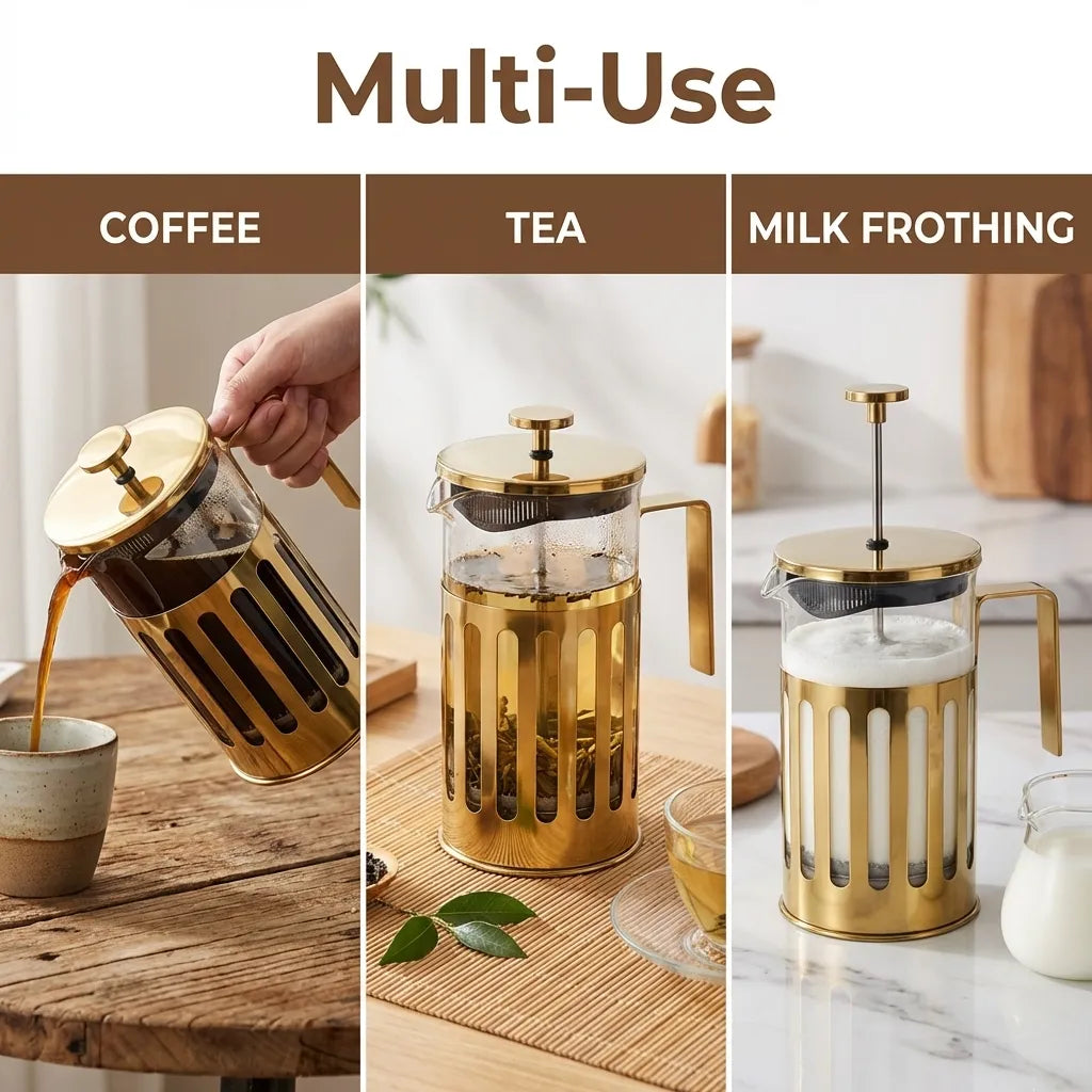 BrewMaster Classic French Press Coffee Maker