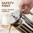 BrewMaster Classic French Press Coffee Maker