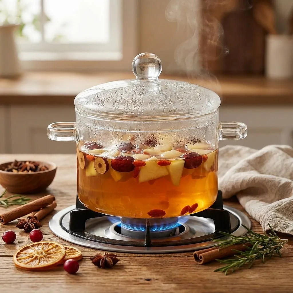 Clarity Glass Simmer Pot – Borosilicate Cookware