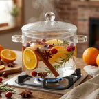 Clarity Glass Simmer Pot – Borosilicate Cookware