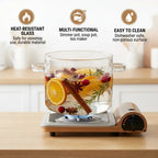 Clarity Glass Simmer Pot – Borosilicate Cookware