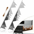 Sleek Stainless Steel Kitchen Gap Shields