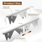 Sleek Stainless Steel Kitchen Gap Shields