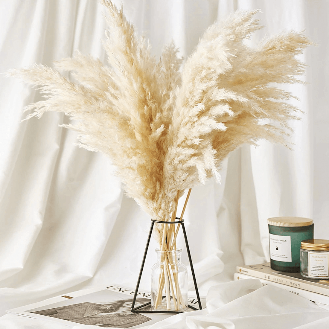 Bohemian Style Dried Floral Arrangement for Home Decor