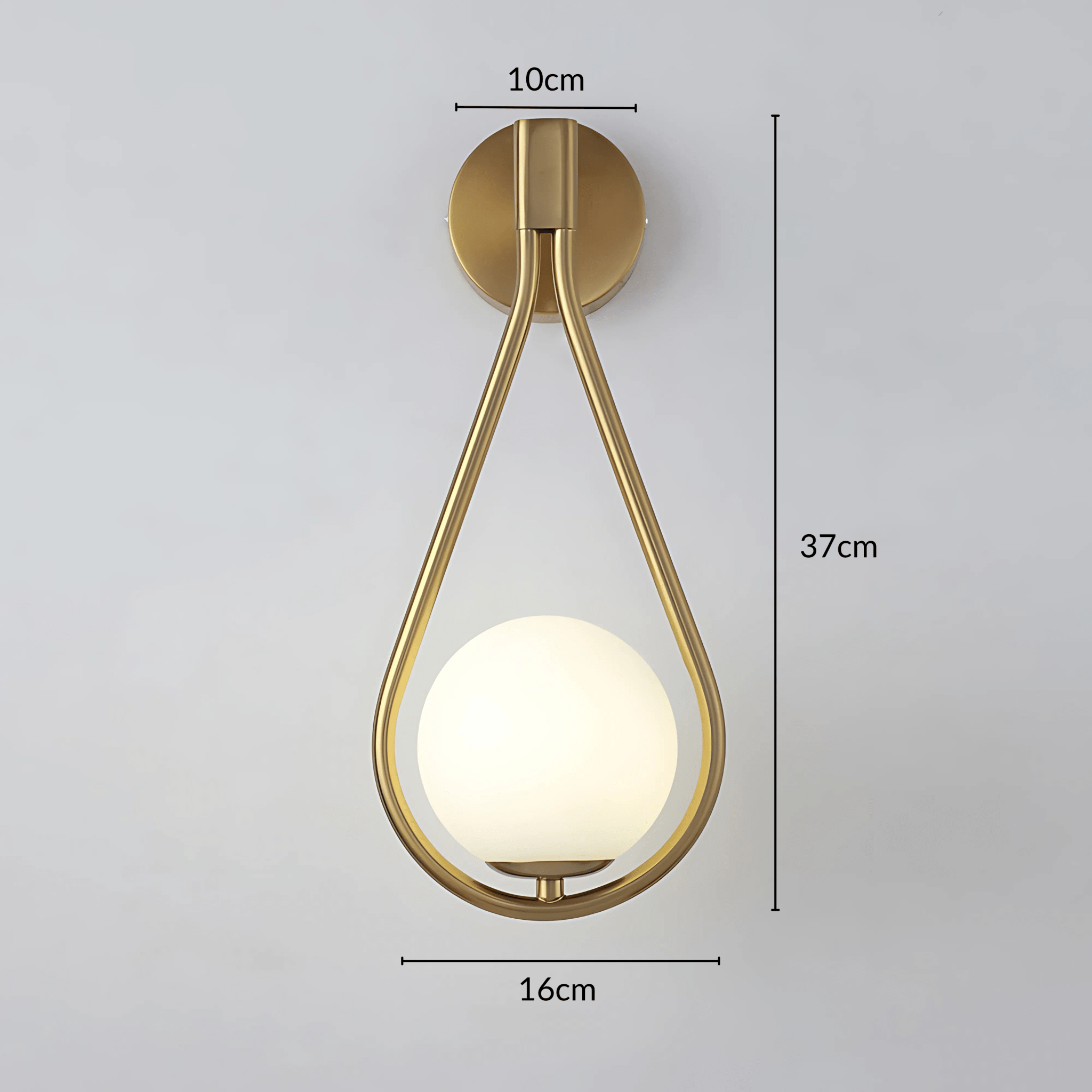 Teardrop Wall Lamp – Contemporary Droplet Light Fixture