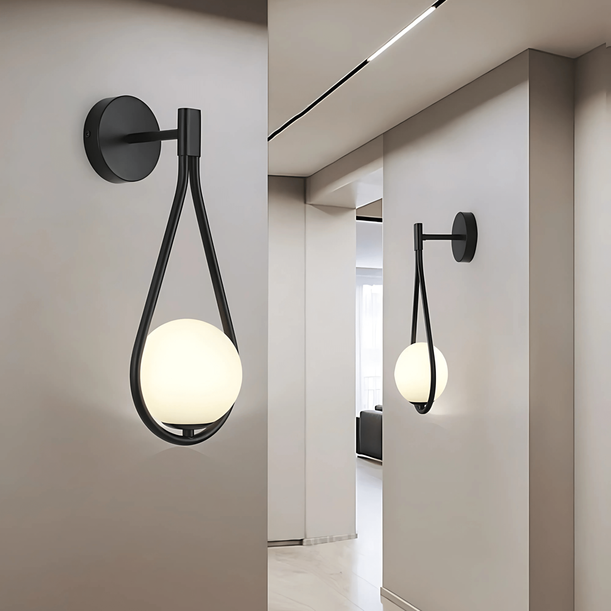 Teardrop Wall Lamp – Contemporary Droplet Light Fixture