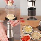 Manual Vegetable Cutter Zigzag Blade Stainless Steel Integrated Bowl