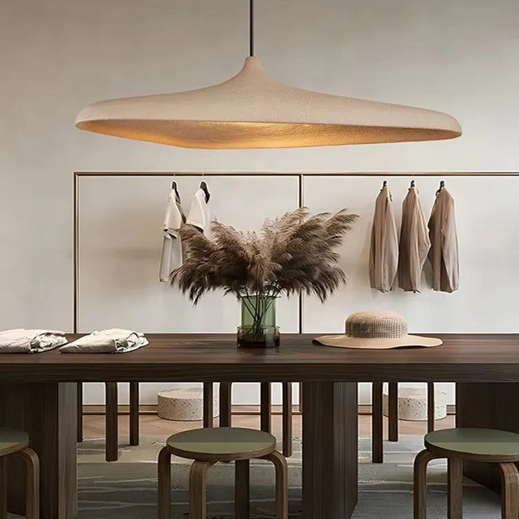 Adjustable Textured Concrete-Look Pendant Lamp