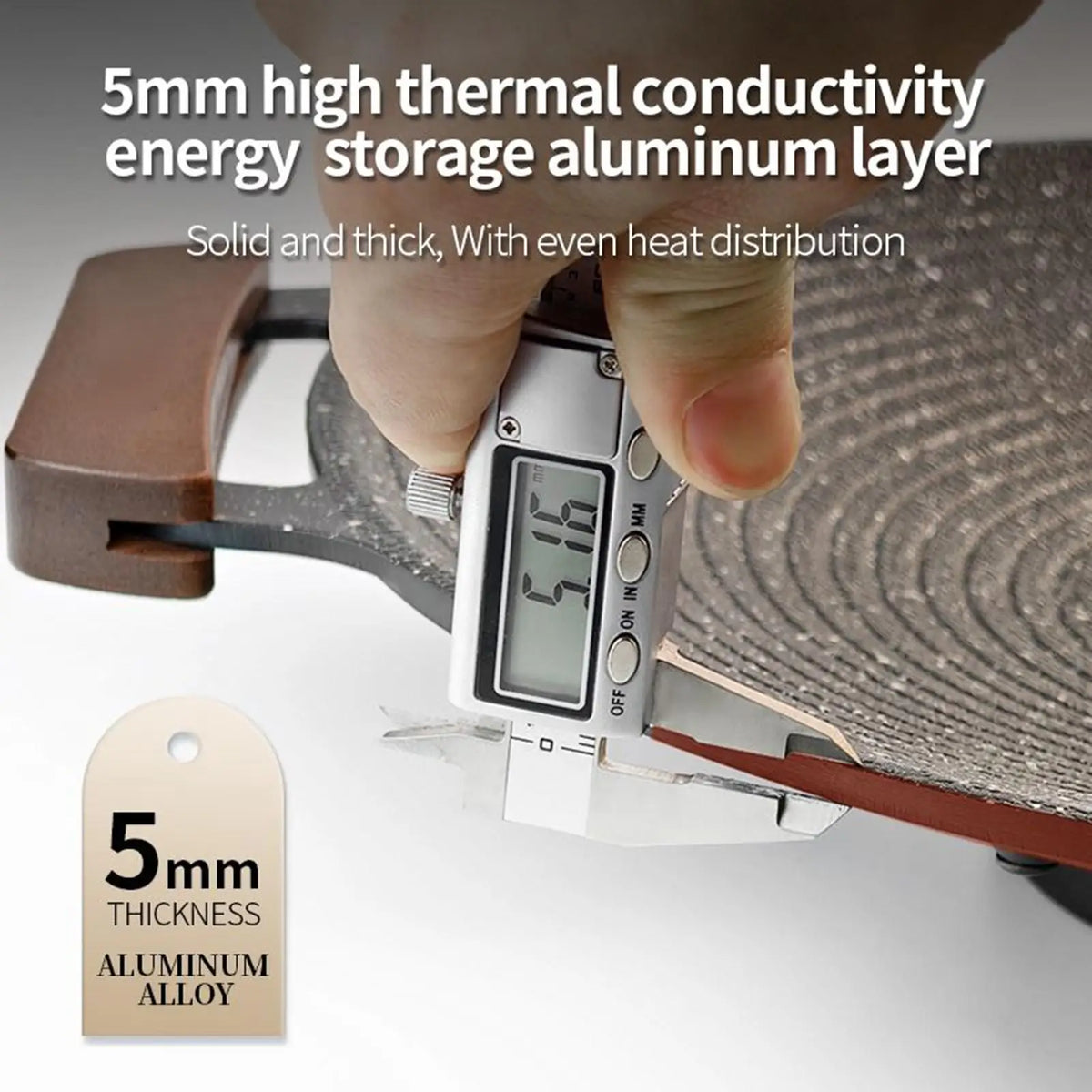 Portable Grill Pan Aluminum Windproof 5mm Base