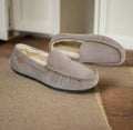 Men's Slippers Vegan Suede Sherpa Lined Non-Slip