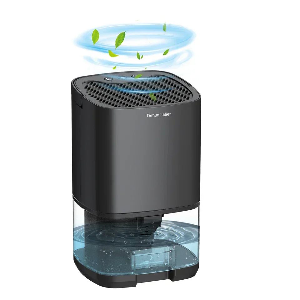 Dehumidifier 1000ml Quiet 2-in-1 Air Filtration