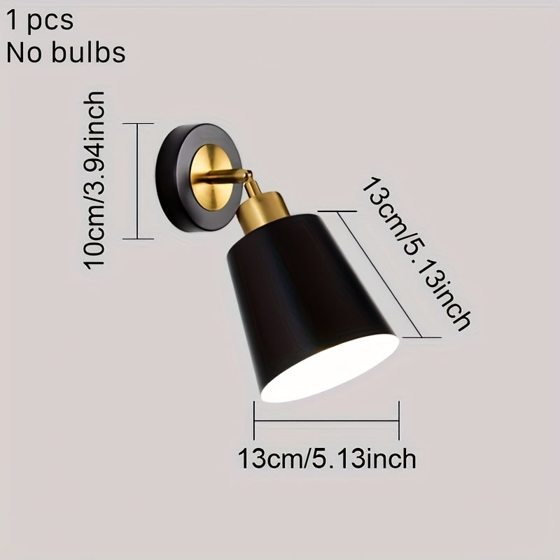 Adjustable Wall Sconce Light in Metal for Bedroom and Living Room