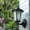Motion Sensor Outdoor Wall Light with Black Metal Design