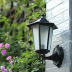 Motion Sensor Outdoor Wall Light with Black Metal Design