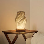Minimalist Dimmable LED Table Lamp – Modern Swirl Design for Bedside & Desk
