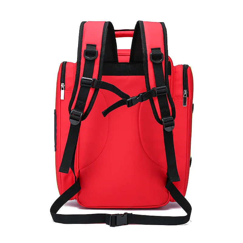 First Aid Backpack Large Capacity Multi-Layer Water-Resistant Oxford