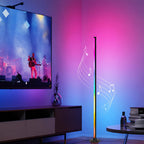 RGBIC LED Dimmable Aluminum Floor Lamp (App & Remote Control)