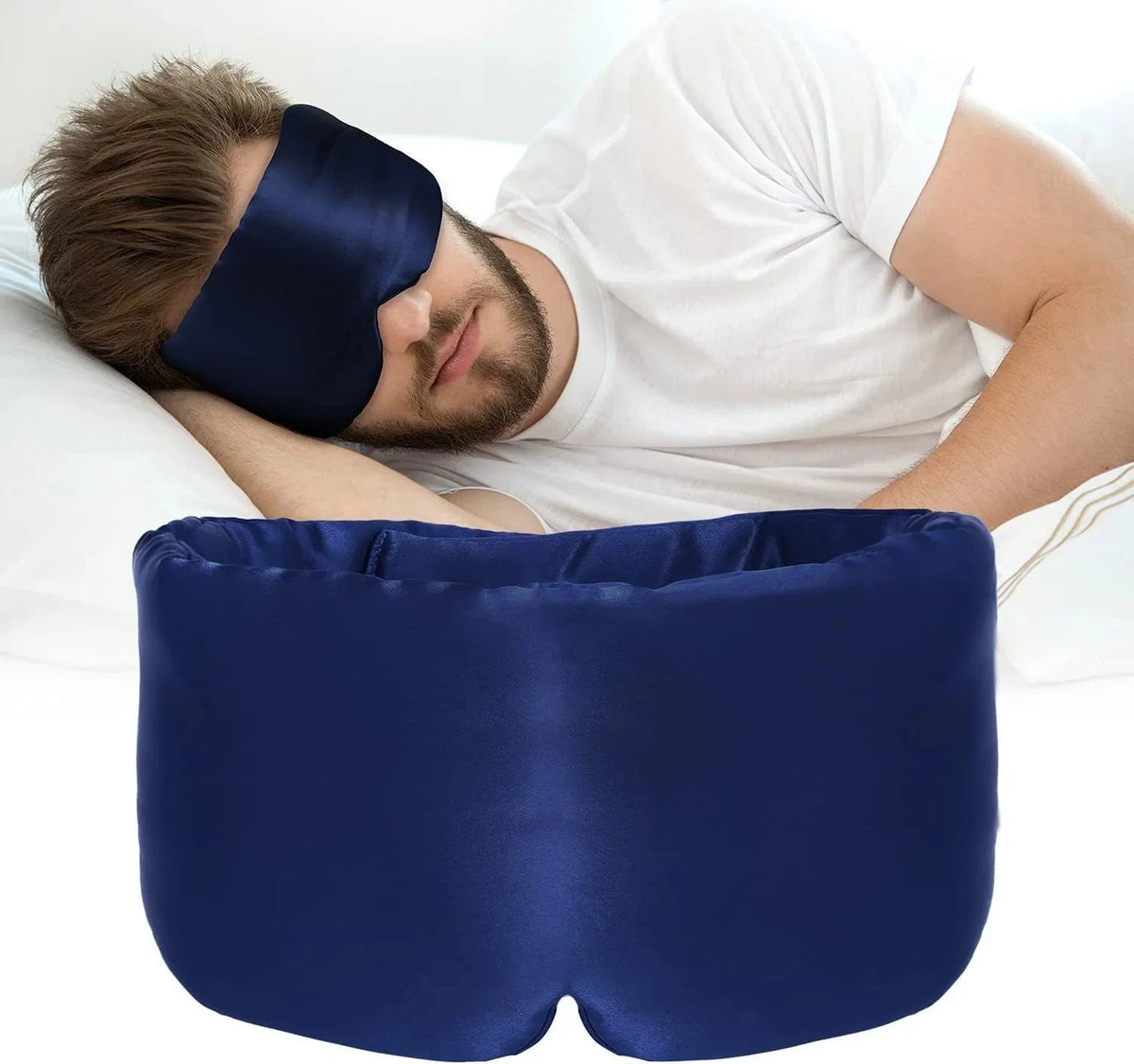 Sleep Mask Mulberry Silk Padded Light-Blocking & Hypoallergenic