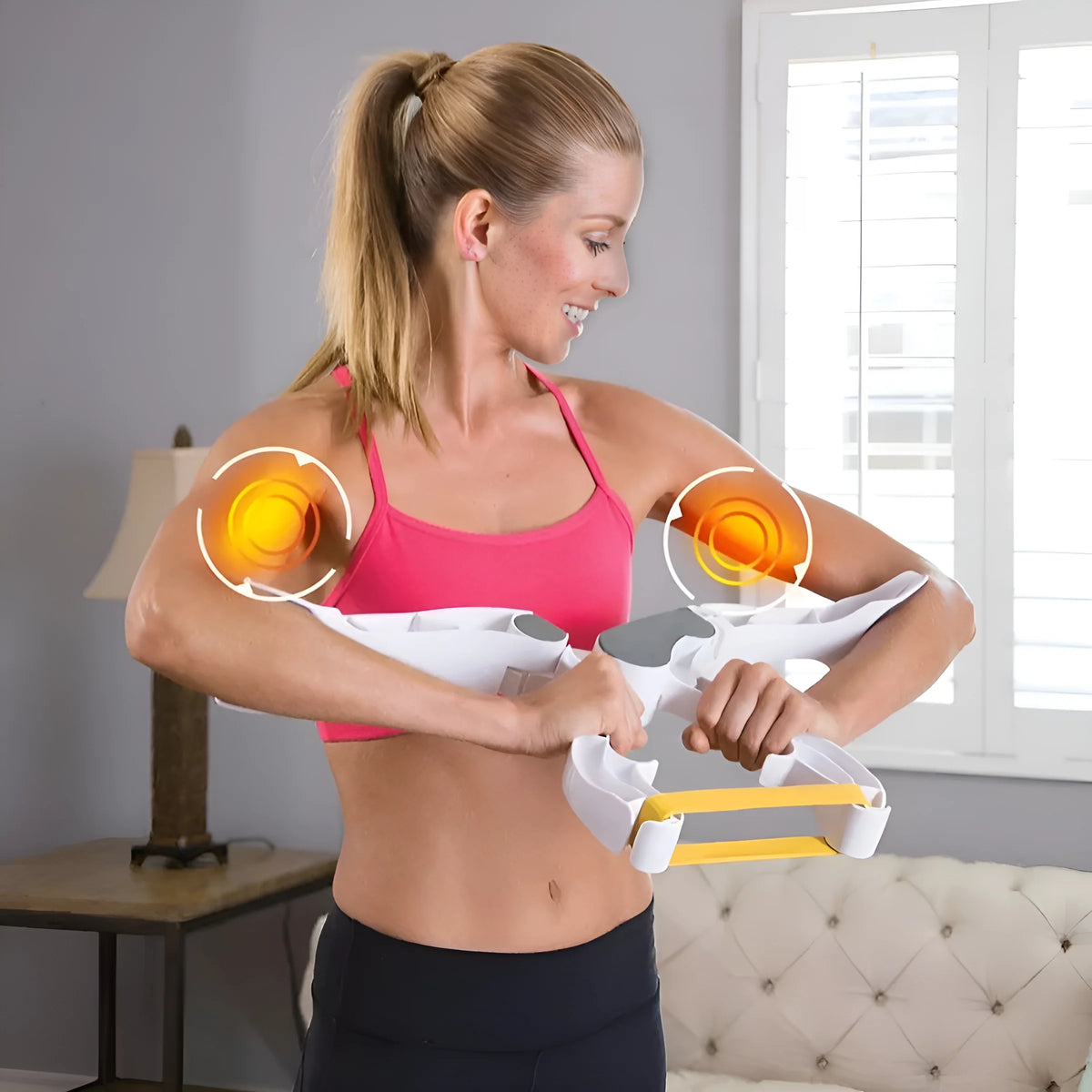 Arm Muscle Trainer Adjustable Resistance Ergonomic Handle