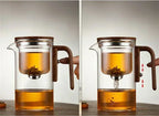 Glass Teapot Separate Filtration Removable Infuser