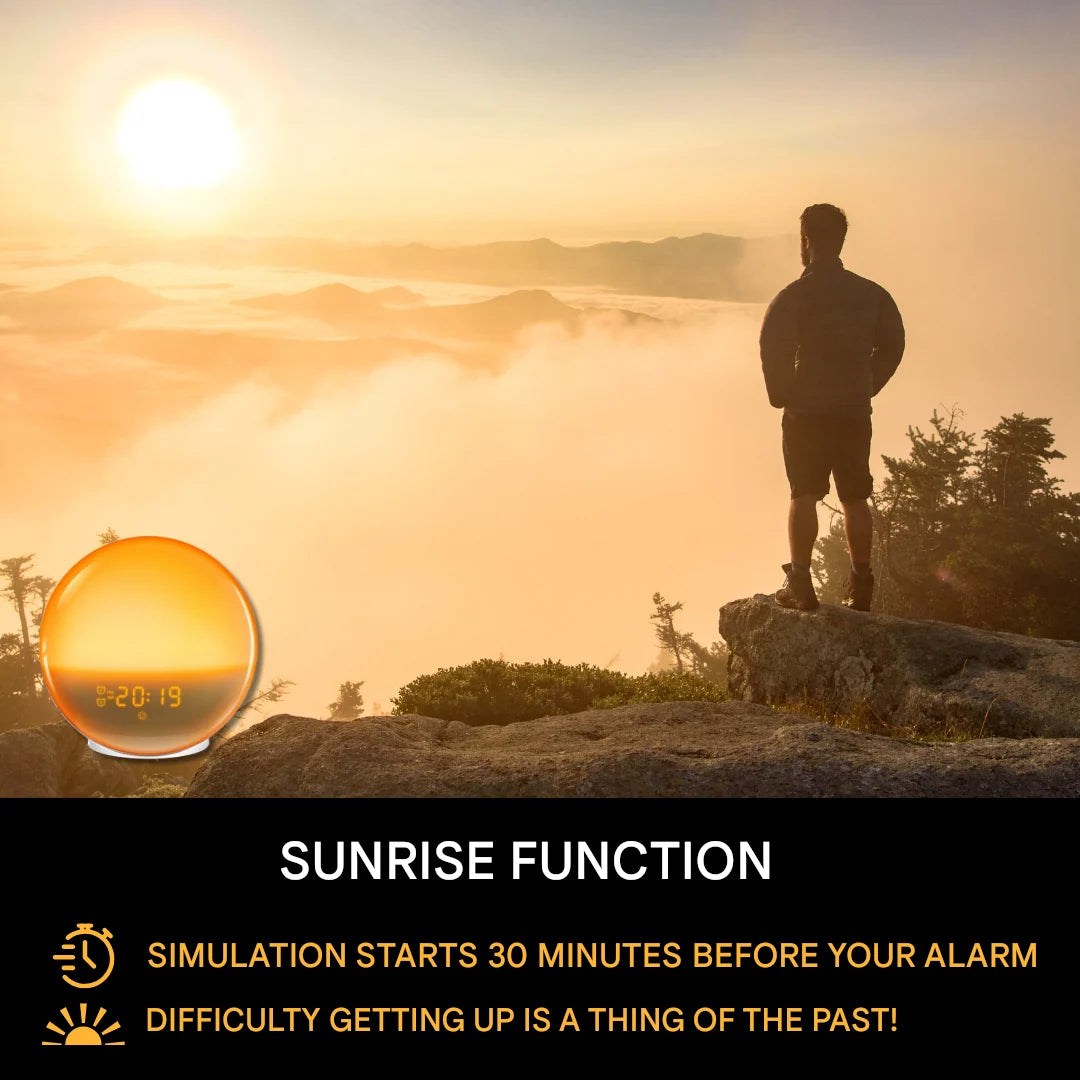 Wake-Up Light Alarm Clock Sunrise & Sunset Simulation