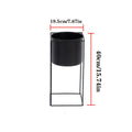 Contemporary Black Rectangular Plant Holder for Indoor Use